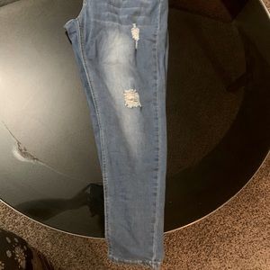 Light wash jeans